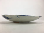 Antique Japanese Porcelain Plate Pottery Sometsuke Blue Sara White PP954