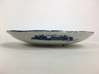 Antique Japanese Porcelain Plate Pottery Sometsuke Blue Sara White PP955