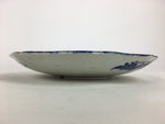 Antique Japanese Porcelain Plate Pottery Sometsuke Blue Sara White PP955