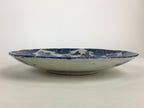 Antique Japanese Porcelain Plate Pottery Sometsuke Blue Sara White PP956