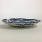 Antique Japanese Porcelain Plate Pottery Sometsuke Blue Sara White PP956