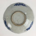 Antique Japanese Porcelain Plate Pottery Sometsuke Blue Sara White PP956