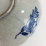 Antique Japanese Porcelain Plate Pottery Sometsuke Blue Sara White PP956