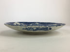Antique Japanese Porcelain Plate Pottery Sometsuke Blue Sara White PP956