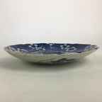 Antique Japanese Porcelain Plate Pottery Sometsuke Blue Sara White PP957