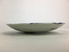 Antique Japanese Porcelain Plate Pottery Sometsuke Blue Sara White PP957