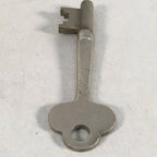 Antique Japanese Skeleton Key Vtg C1930 Silver 3 leaves Engraved SW JK21