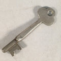 Antique Japanese Skeleton Key Vtg C1930 Silver 3 leaves Engraved SW JK21