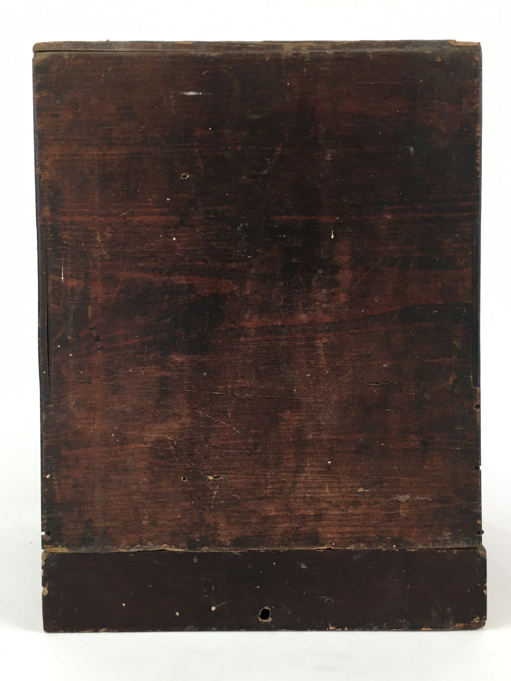 Antique Japanese Wooden Bento Storage Box Inside 23x22x27cm WB974