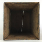 Antique Japanese Wooden Bento Storage Box Inside 23x22x27cm WB974
