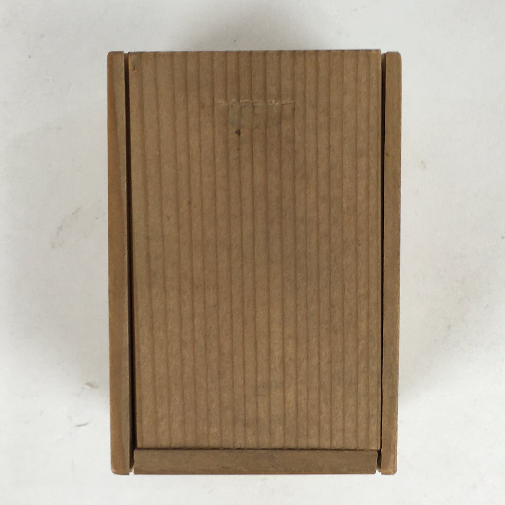 Antique Japanese Wooden Cased Playing Cards Hanafuda Game Flower JK296