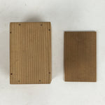 Antique Japanese Wooden Cased Playing Cards Hanafuda Game Flower JK296