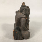 Antique Japanese Wooden Figurine Statue Seven Lucky Gods Ebisu C1900 BD618