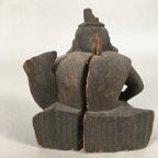 Antique Japanese Wooden Figurine Statue Seven Lucky Gods Ebisu C1900 BD618