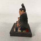 Antique Japanese Wooden HIna Doll Emperor Figurine Sitting C1900 BD617