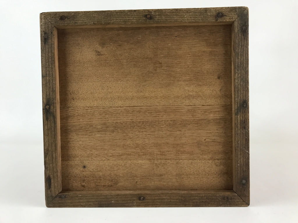Antique Japanese Wooden Keshobako Cosmetic Box C1900 Mirror Three Drawers T321