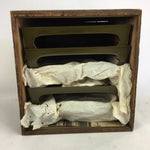 Antique Japanese Wooden Lacquer Tray 5pc Set Vtg Ozen tray Nurimono LWB43