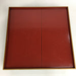 Antique Japanese Wooden Lacquer Tray 5pc Set Vtg Ozen tray Nurimono LWB43