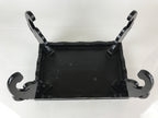 Antique Japanese Wooden Legged Tray Ozen Lacquered Black Table UR805
