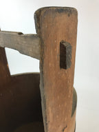 Antique Japanese Wooden Mizuoke Bucket C1900 Handle Teoke Well Water BK3