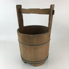 Antique Japanese Wooden Mizuoke Bucket C1900 Handle Teoke Well Water BK3