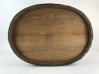Antique Japanese Wooden Mizuoke Lidded Bucket C1900 Large Tub Wash Basin BK1