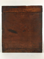 Antique Japanese Wooden Pottery Storage Box Inside 24x36x23cm WB956