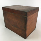 Antique Japanese Wooden Pottery Storage Box Inside 24x36x23cm WB956