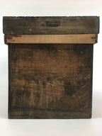 Antique Japanese Wooden Pottery Storage Box Inside 24x41x26.5cm WB957