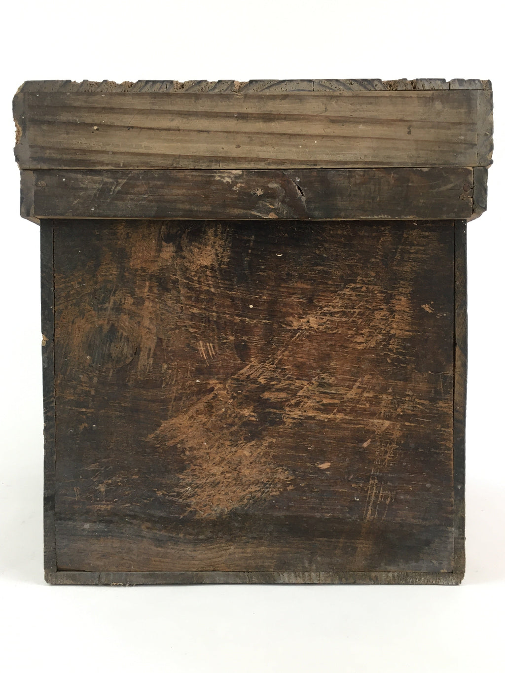 Antique Japanese Wooden Pottery Storage Box Inside 24x41x26.5cm WB957