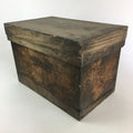 Antique Japanese Wooden Pottery Storage Box Inside 24x41x26.5cm WB957