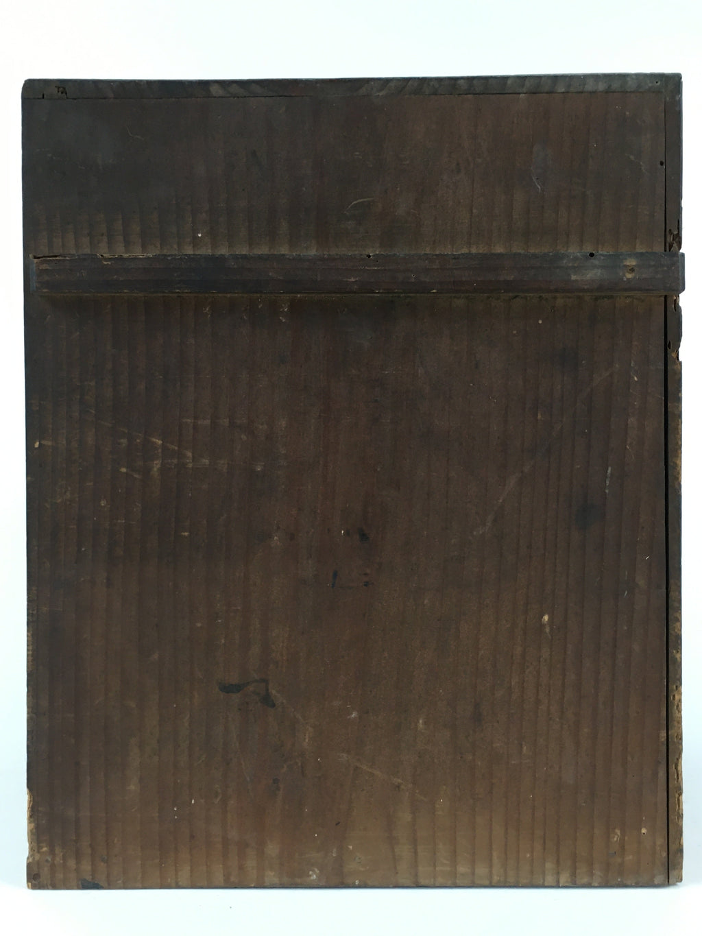 Antique Japanese Wooden Pottery Storage Box Inside 25x25x31.5cm WB949