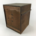 Antique Japanese Wooden Pottery Storage Box Inside 25x25x31.5cm WB949
