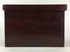 Antique Japanese Wooden Pottery Storage Box Inside 25x36x25cm WB947