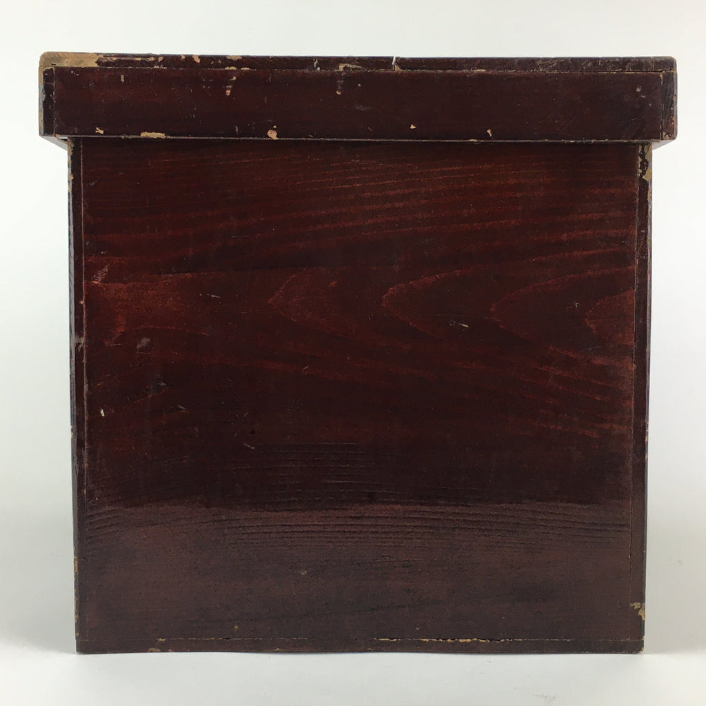 Antique Japanese Wooden Pottery Storage Box Inside 25x36x25cm WB947