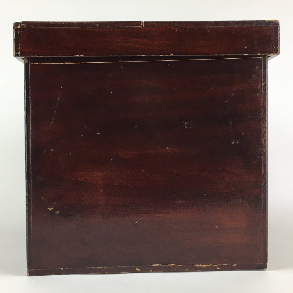 Antique Japanese Wooden Pottery Storage Box Inside 25x36x25cm WB947
