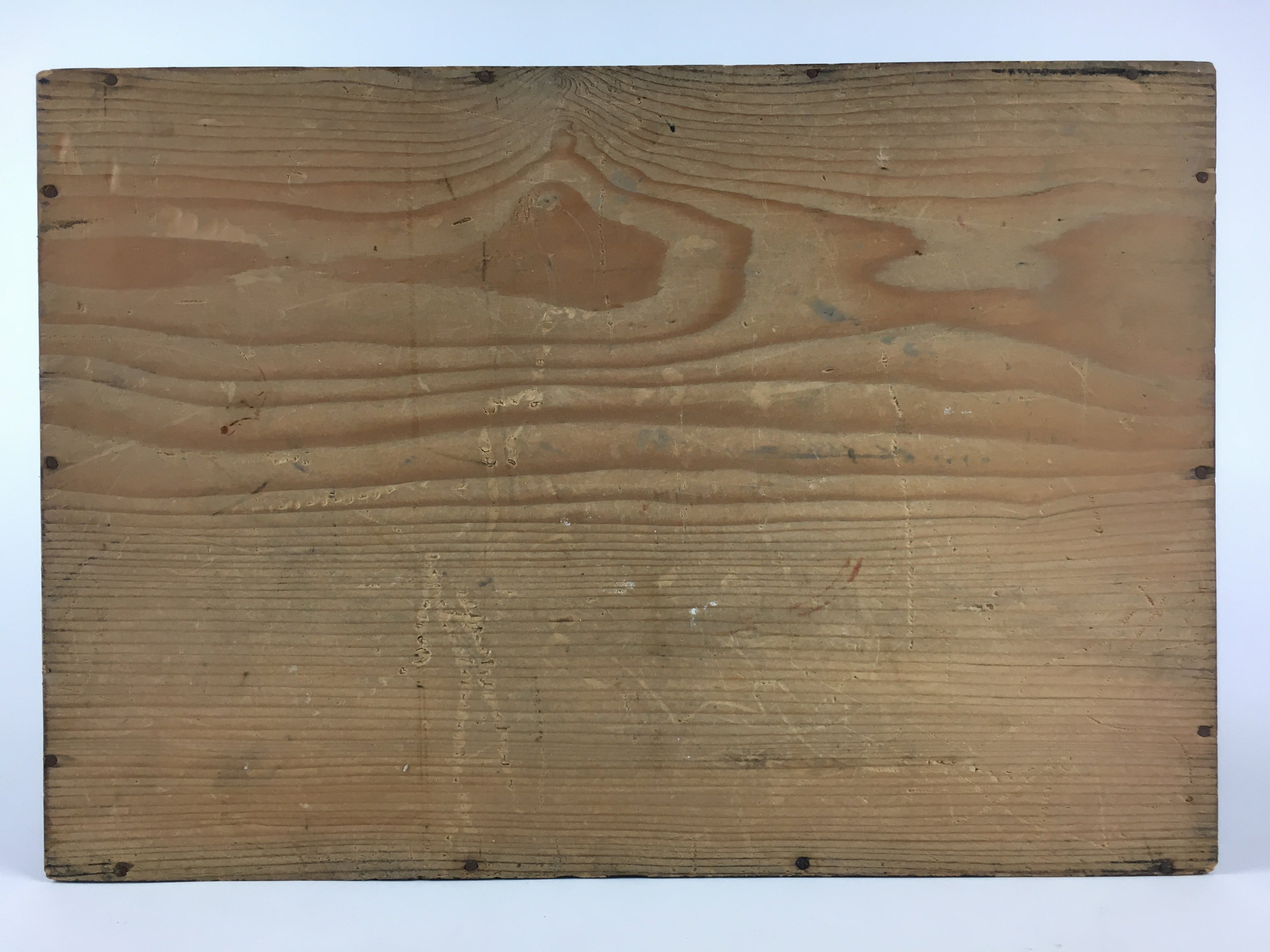 Antique Japanese Wooden Pottery Storage Box Inside 25x36x25cm WB947