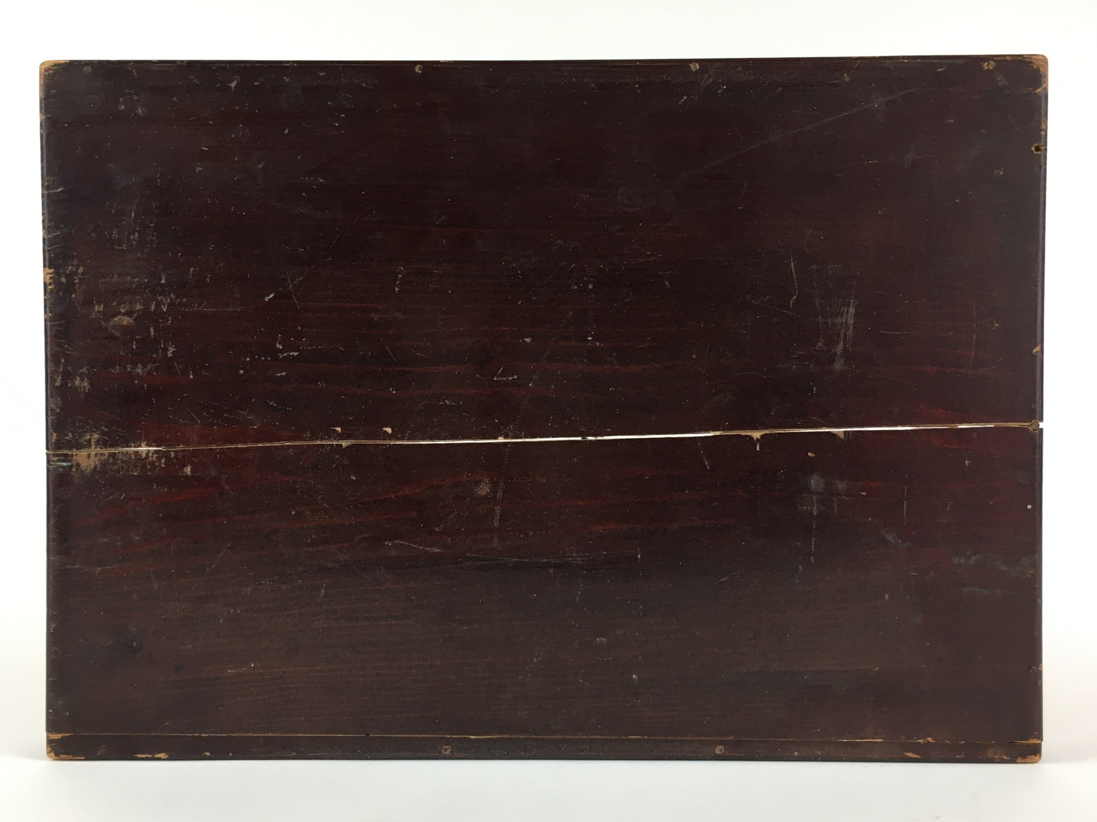 Antique Japanese Wooden Pottery Storage Box Inside 25x36x25cm WB947