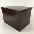 Antique Japanese Wooden Pottery Storage Box Inside 25x36x25cm WB947