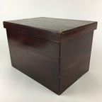 Antique Japanese Wooden Pottery Storage Box Inside 25x36x25cm WB947