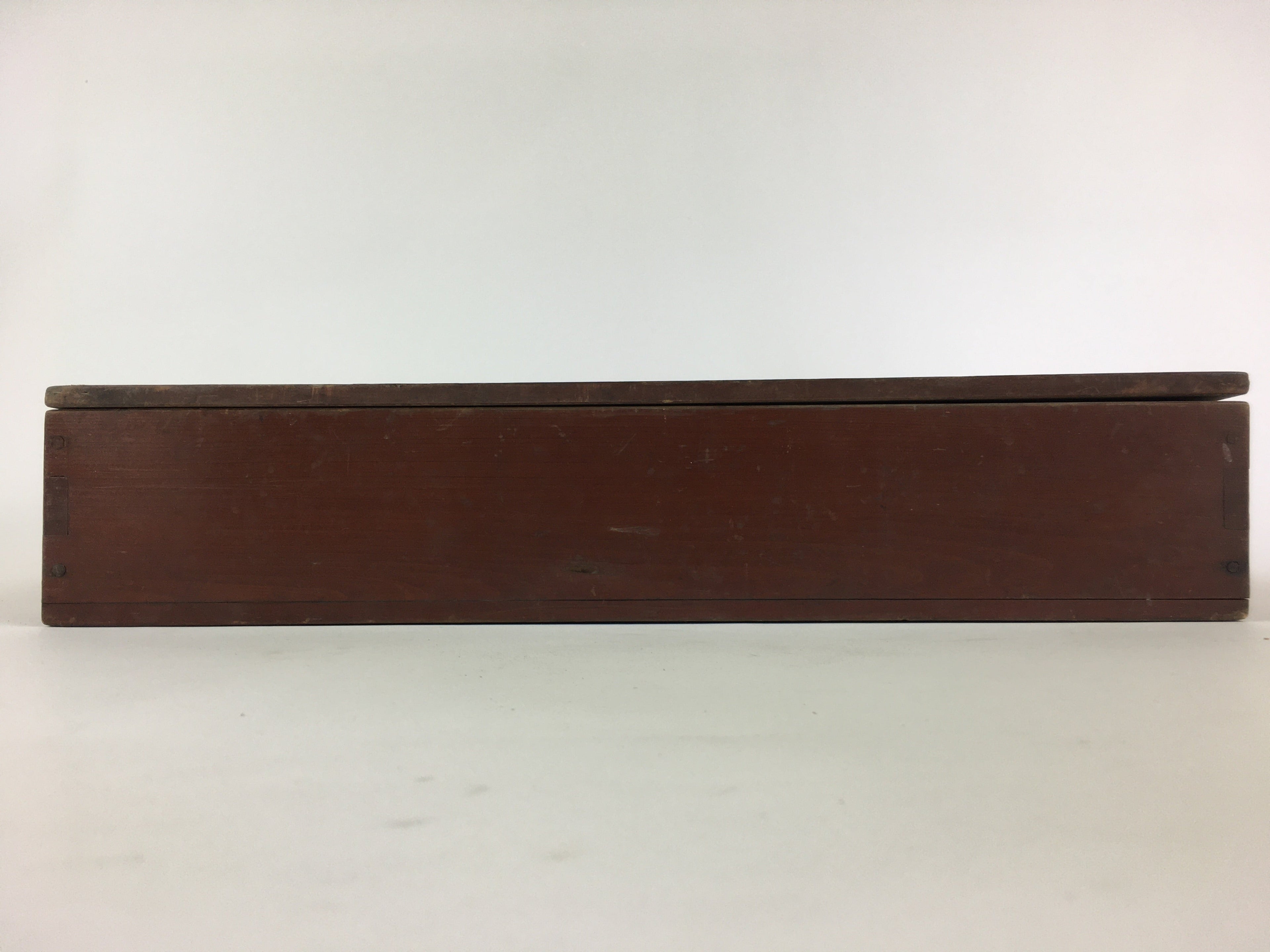 Antique Japanese Wooden Pottery Storage Box Inside 28x40x7cm WB973
