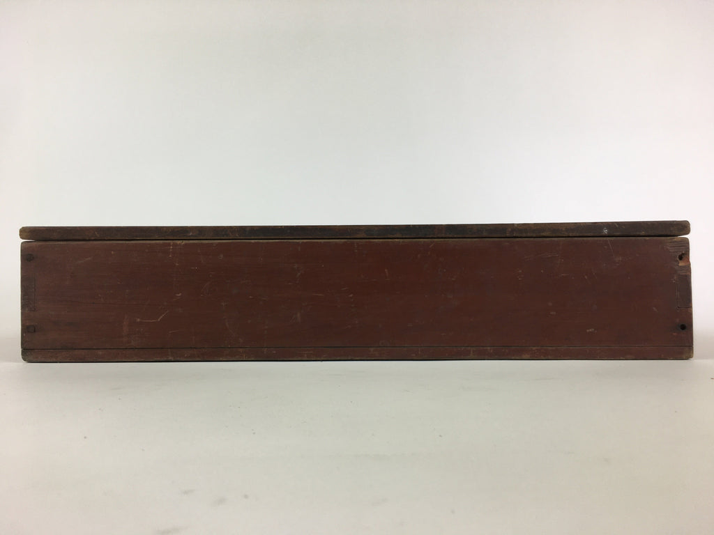 Antique Japanese Wooden Pottery Storage Box Inside 28x40x7cm WB973