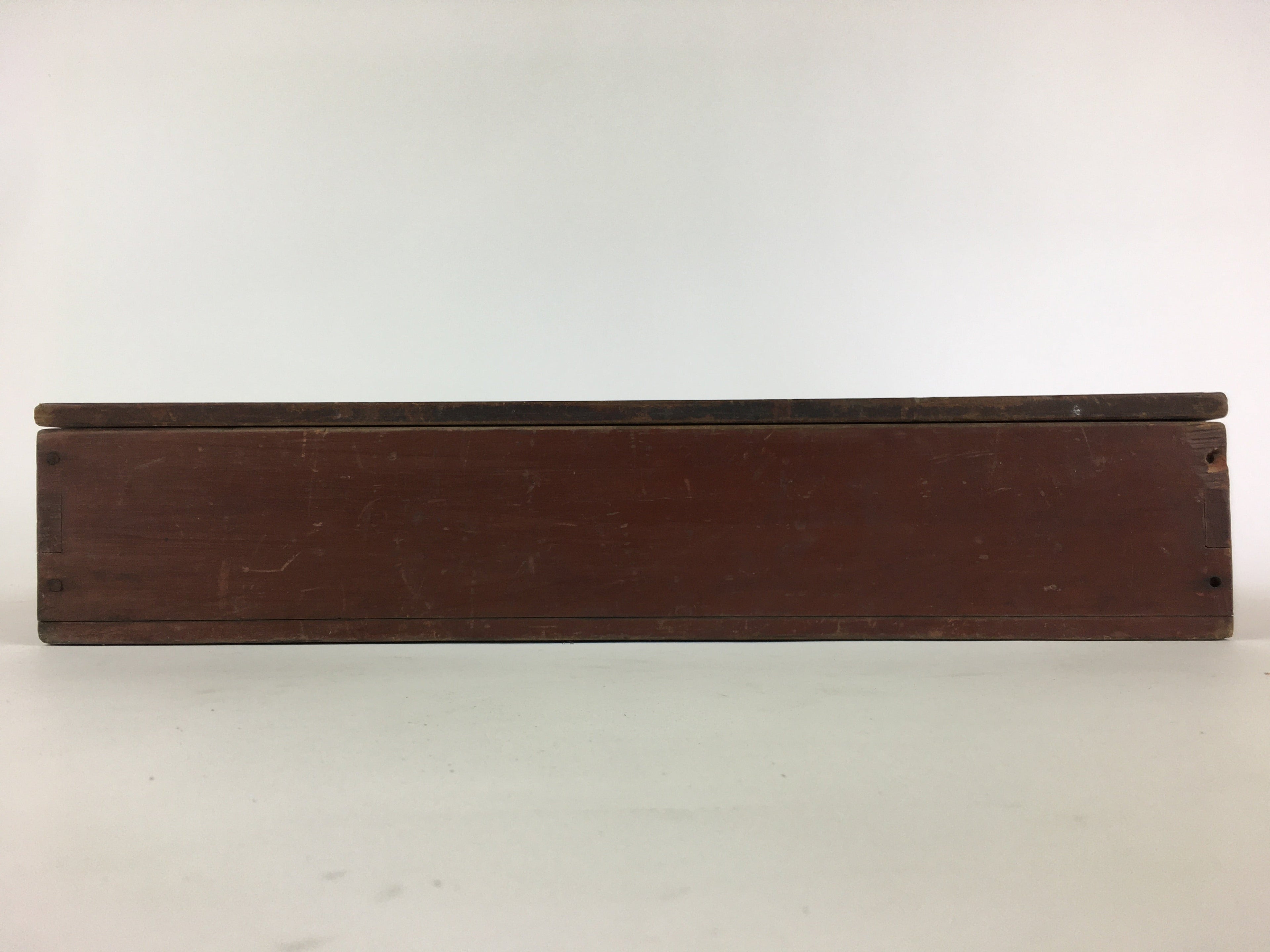 Antique Japanese Wooden Pottery Storage Box Inside 28x40x7cm WB973