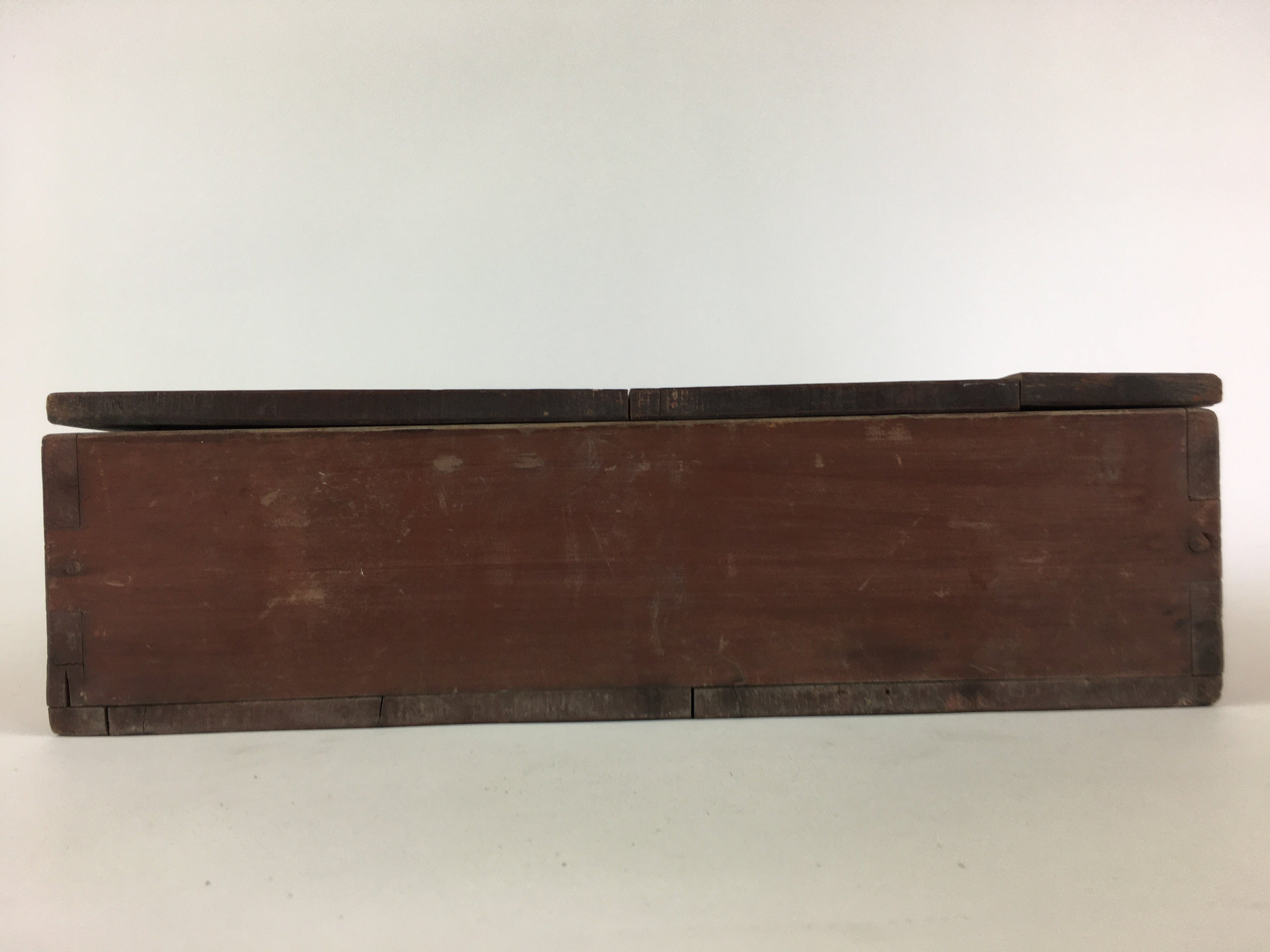 Antique Japanese Wooden Pottery Storage Box Inside 28x40x7cm WB973