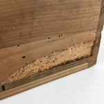 Antique Japanese Wooden Pottery Storage Box Inside 31.5x31.5x32.5cm WB952