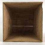 Antique Japanese Wooden Pottery Storage Box Inside 31.5x31.5x32.5cm WB952