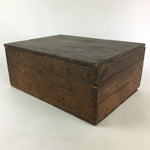 Antique Japanese Wooden Pottery Storage Box Inside 31x43x16.5cm WB953