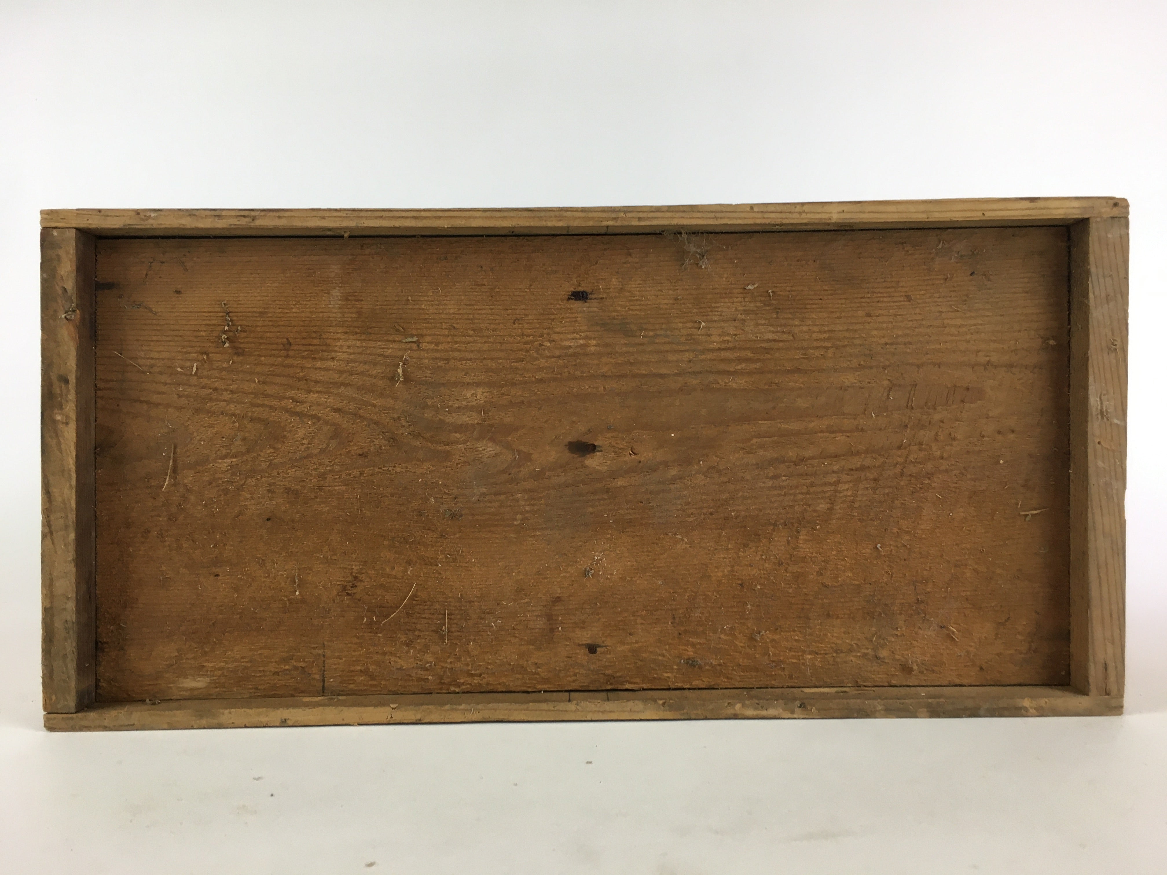 Antique Japanese Wooden Pottery Storage Box Inside 38x18x23.5cm WB964