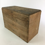 Antique Japanese Wooden Pottery Storage Box Inside 38x18x23.5cm WB964