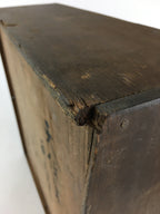 Antique Japanese Wooden Pottery Storage Box Inside 39x39x12cm WB968